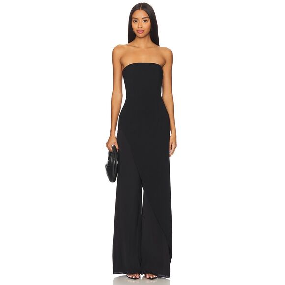 Alice + Olivia Pants - NWT Alice + Olivia Alondra Jumpsuit in Black Size 6 $495